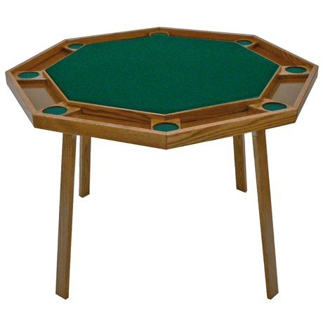 Kestell 8 Player 48" Oak Compact Poker Table