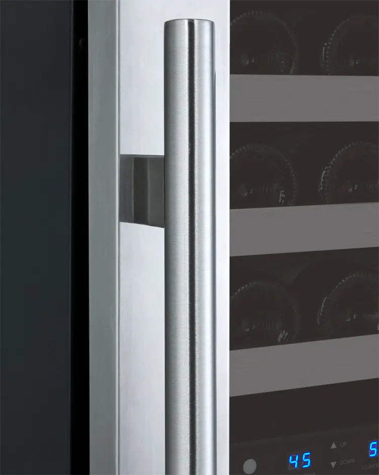 Allavino 24" Wide FlexCount II Tru-Vino 121 Bottle Dual Zone Stainless Steel Wine Refrigerator VSWR121