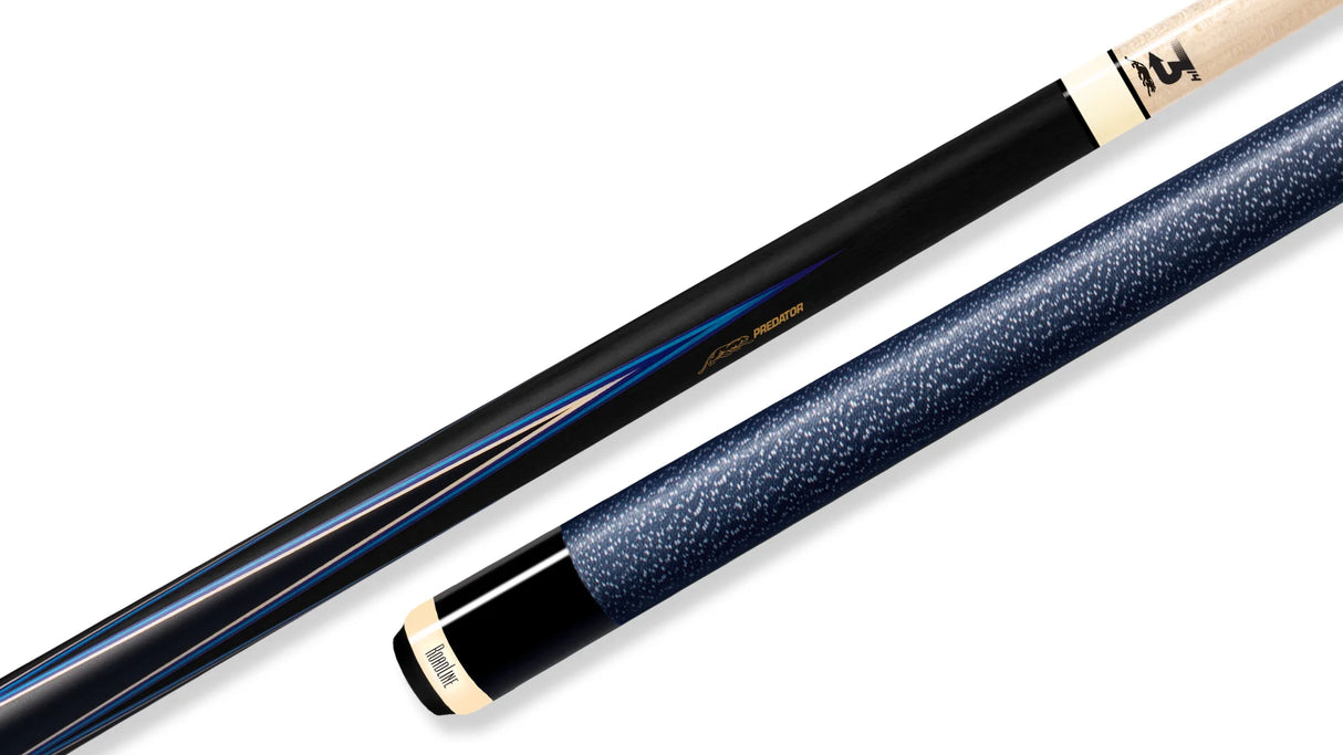 Predator 4 Point Sneaky Pete Black / Blue Points Linen Wrap Pool Cue