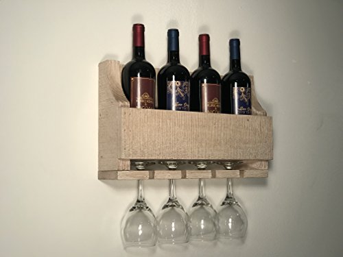 Empire USA - Barnwood Wall Mount Wine Rack