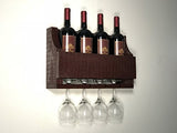 Empire USA - Barnwood Wall Mount Wine Rack