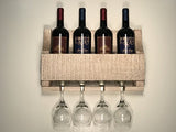 Empire USA - Barnwood Wall Mount Wine Rack