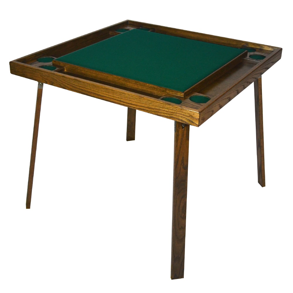 Kestell 35" Oak Game/Card Table Combo