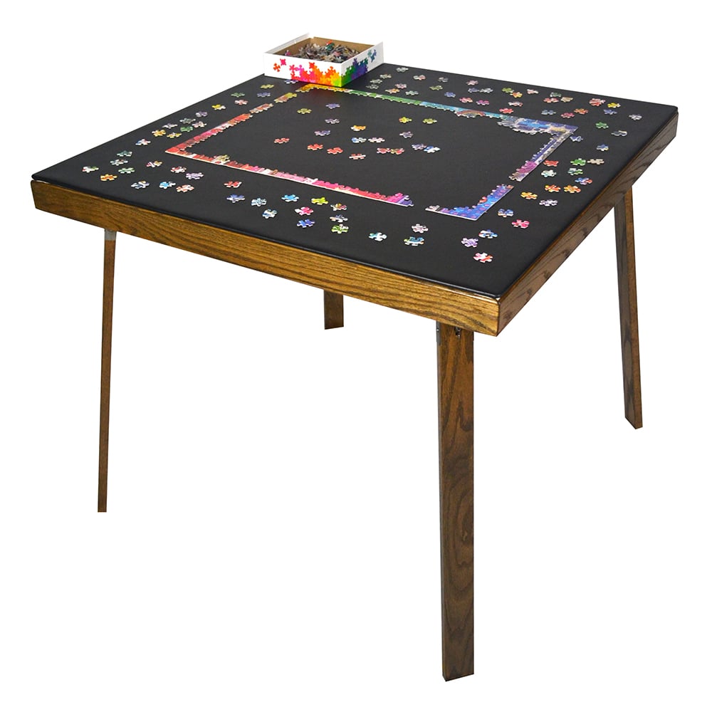 Kestell 35" Oak Game/Card Table Combo