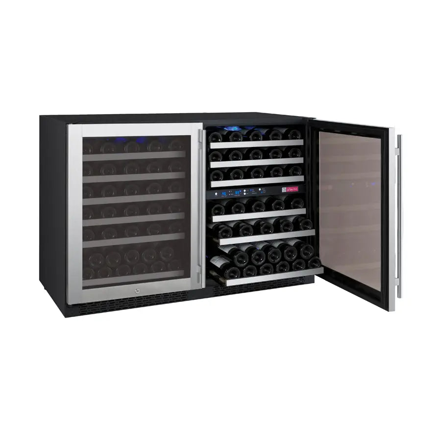 Allavino 47" Wide FlexCount II Tru-Vino 112 Bottle Side-by-Side Wine Refrigerator 3Z-VSWR5656