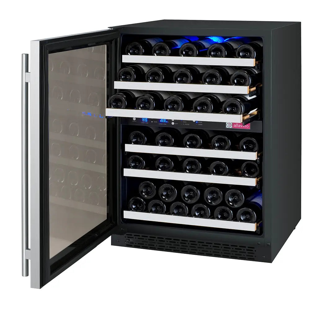 Allavino 24" Wide FlexCount II Tru-Vino 56 Bottle Dual Zone Wine Refrigerator VSWR56