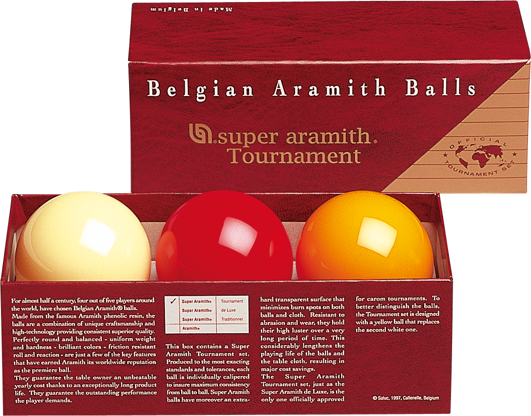 Aramith Super Tournament Carom Ball Set BBACTRN