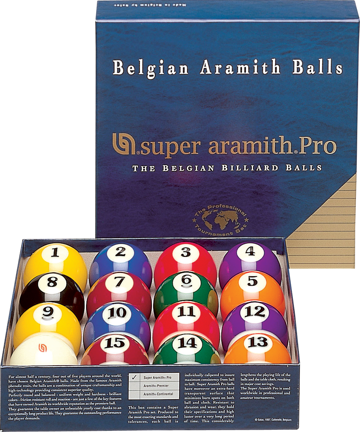 Aramith Super Pro Pool Ball Set BBSAP