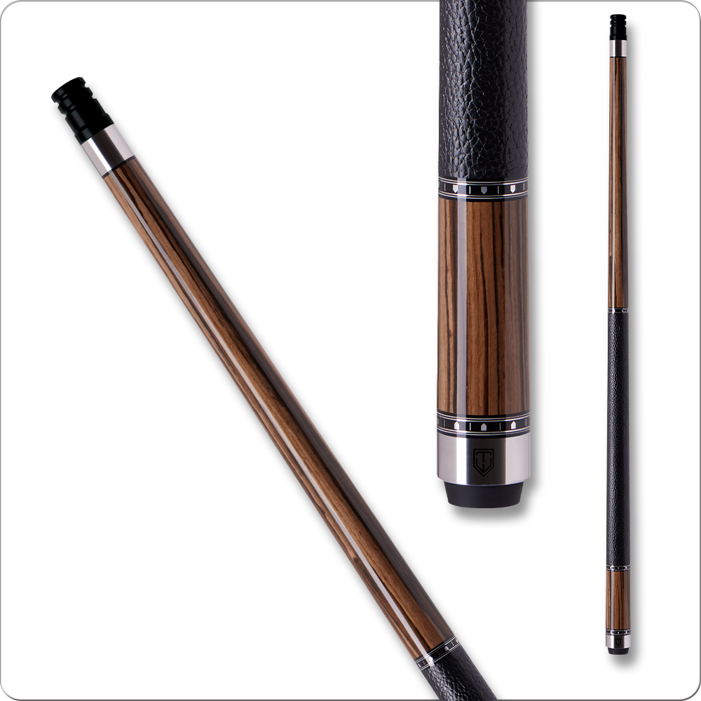 Cuetec Cynergy Truewood 95-104LTW Ebony with Leather Wrap CT104LTW Pool Cue