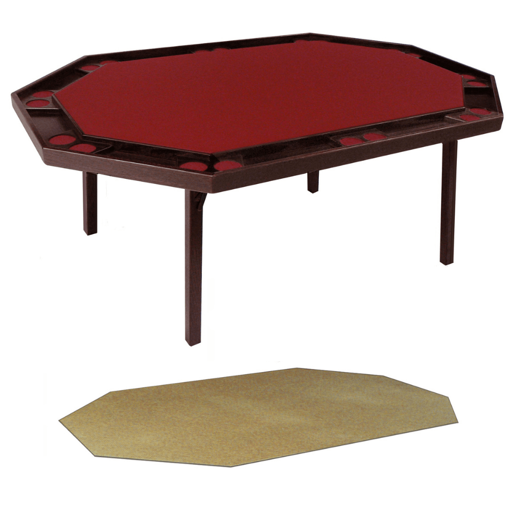 Kestell 10 Player 72" Maple Deluxe Folding Poker Table