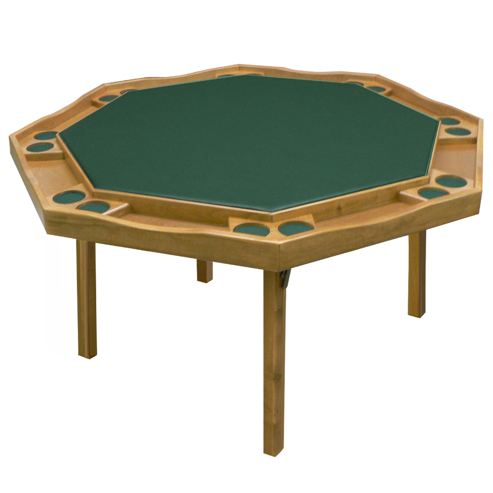 Kestell 8 Player 57" Maple Period Style Folding Poker Table