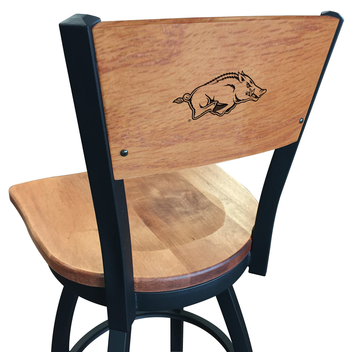 Arkansas Razorbacks L038 Laser Engraved Bar Stool by Holland Bar Stool