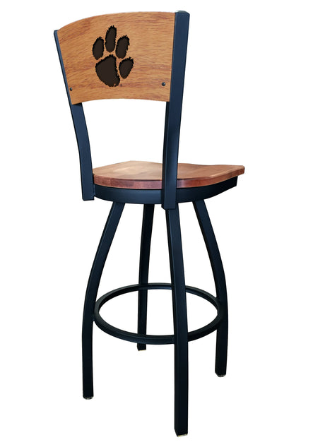 Clemson Tigers L038 Laser Engraved Bar Stool by Holland Bar Stool