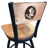 Florida State University Seminoles Head L038 Laser Engraved Bar Stool by Holland Bar Stool