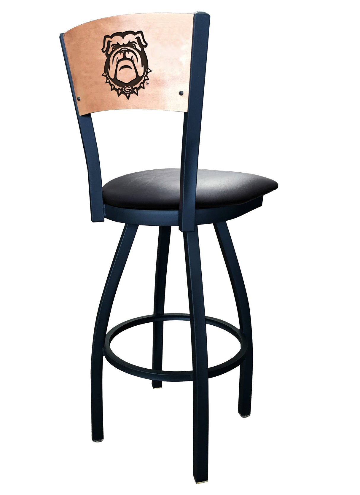 Georgia Bulldogs Dog L038 Laser Engraved Bar Stool by Holland Bar Stool