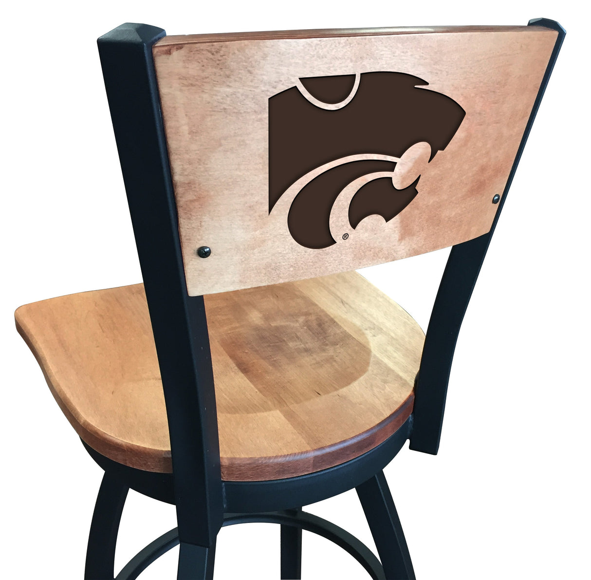 Kansas State Wildcats L038 Laser Engraved Bar Stool by Holland Bar Stool