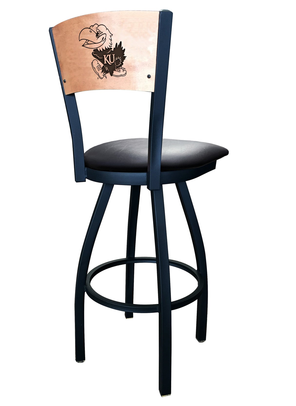 Kansas Jayhawks L038 Laser Engraved Bar Stool by Holland Bar Stool