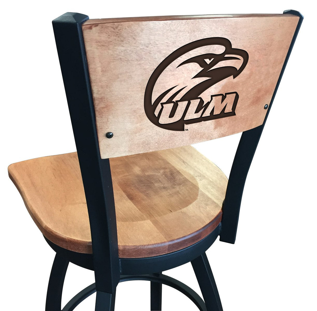 ULM Warhawks L038 Laser Engraved Bar Stool by Holland Bar Stool