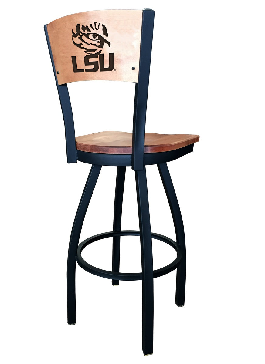 LSU Tigers L038 Laser Engraved Bar Stool by Holland Bar Stool