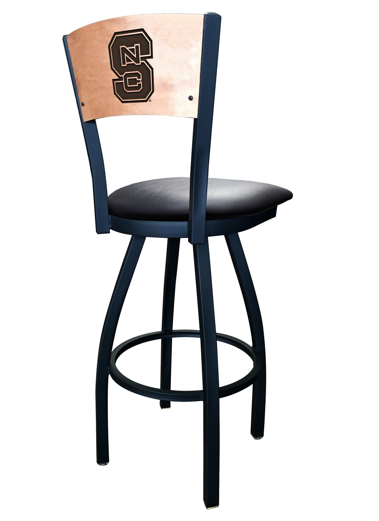 NC State Wolfpack L038 Laser Engraved Bar Stool by Holland Bar Stool