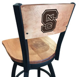 NC State Wolfpack L038 Laser Engraved Bar Stool by Holland Bar Stool