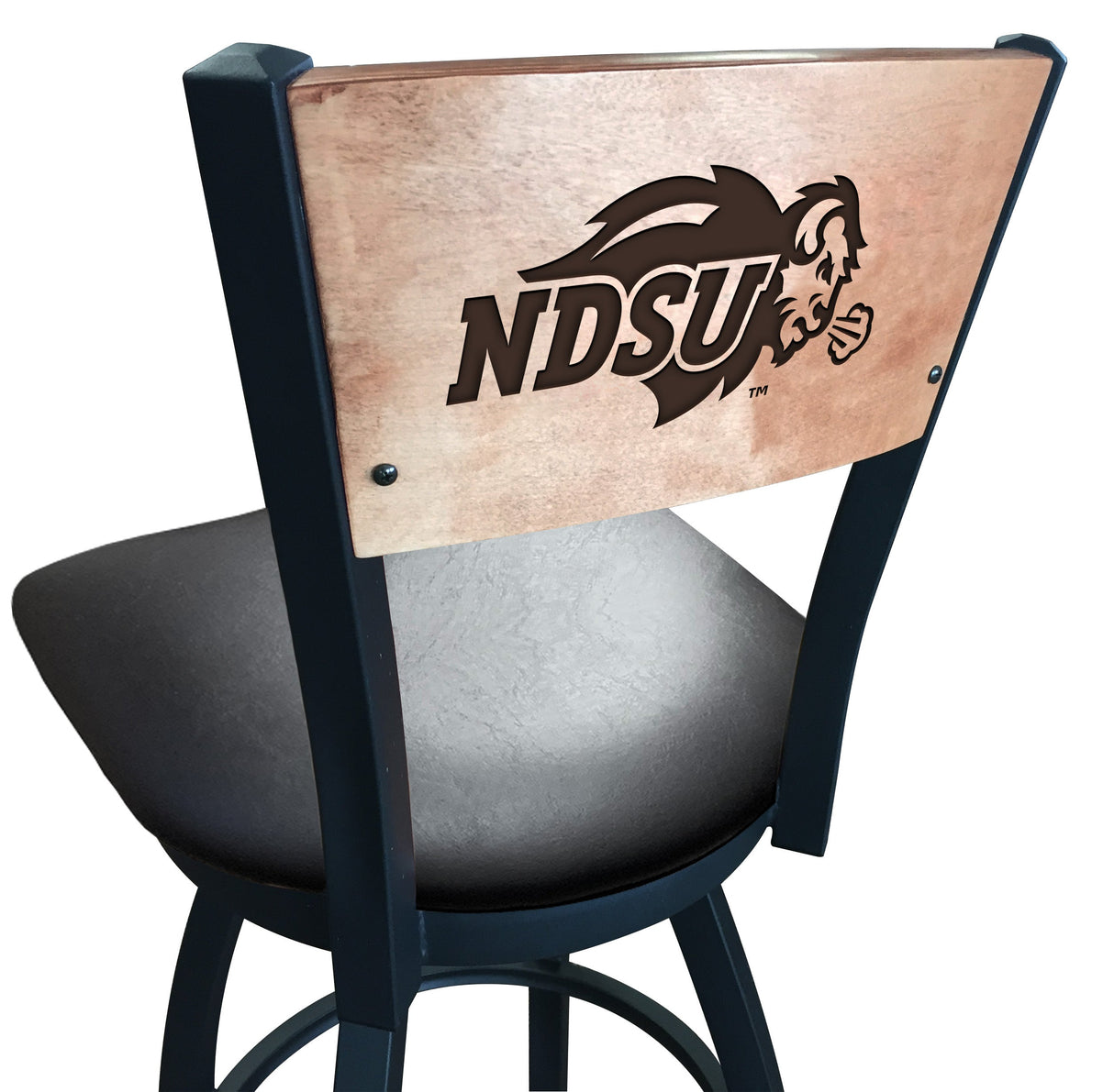 North Dakota State University Bison L038 Laser Engraved Bar Stool by Holland Bar Stool