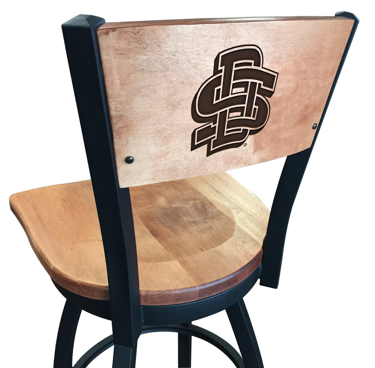 South Dakota State University Jackrabbits L038 Laser Engraved Bar Stool by Holland Bar Stool