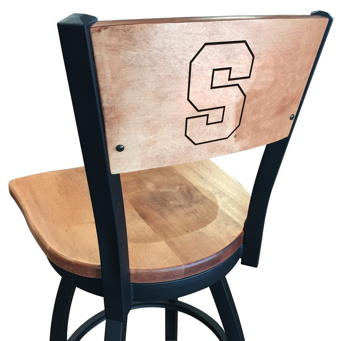 Syracuse Orange L038 Laser Engraved Bar Stool by Holland Bar Stool