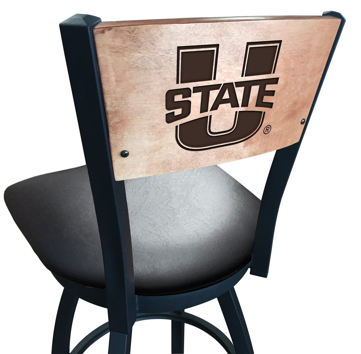 Utah State Aggies L038 Laser Engraved Bar Stool by Holland Bar Stool