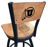 Utah Utes L038 Laser Engraved Bar Stool by Holland Bar Stool