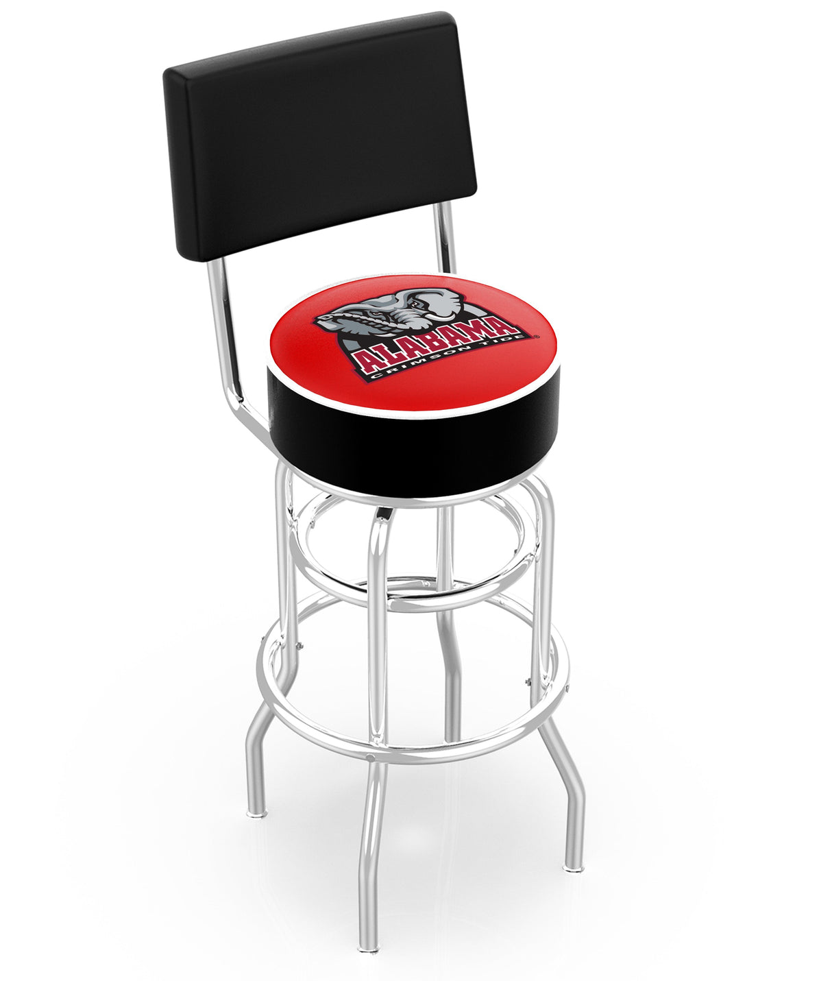 Alabama Roll Tide Elephant Logo L7C4 Bar Stool