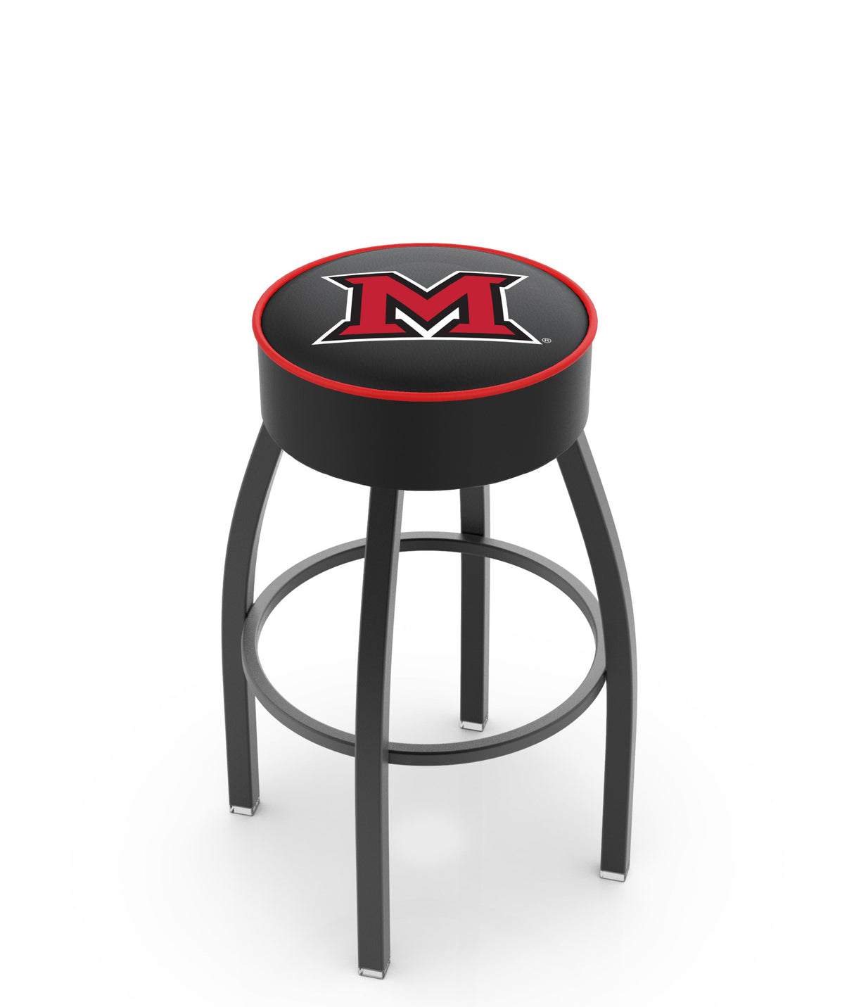 Miami University (OH) L8B1 Backless Bar Stool | Miami University (OH) Backless Counter Bar Stool