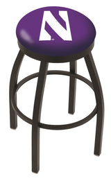 Northwestern Wildcats L8B2B Backless Bar Stool | Northwestern Wildcats Backless Counter Bar Stool