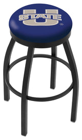 Utah State Aggies L8B2B Backless Bar Stool | Utah State Aggies Backless Counter Bar Stool