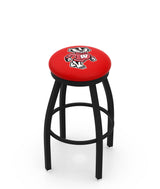 University of Wisconsin Bucky L8B2B Backless Bar Stool | University of Wisconsin Bucky Backless Counter Bar Stool