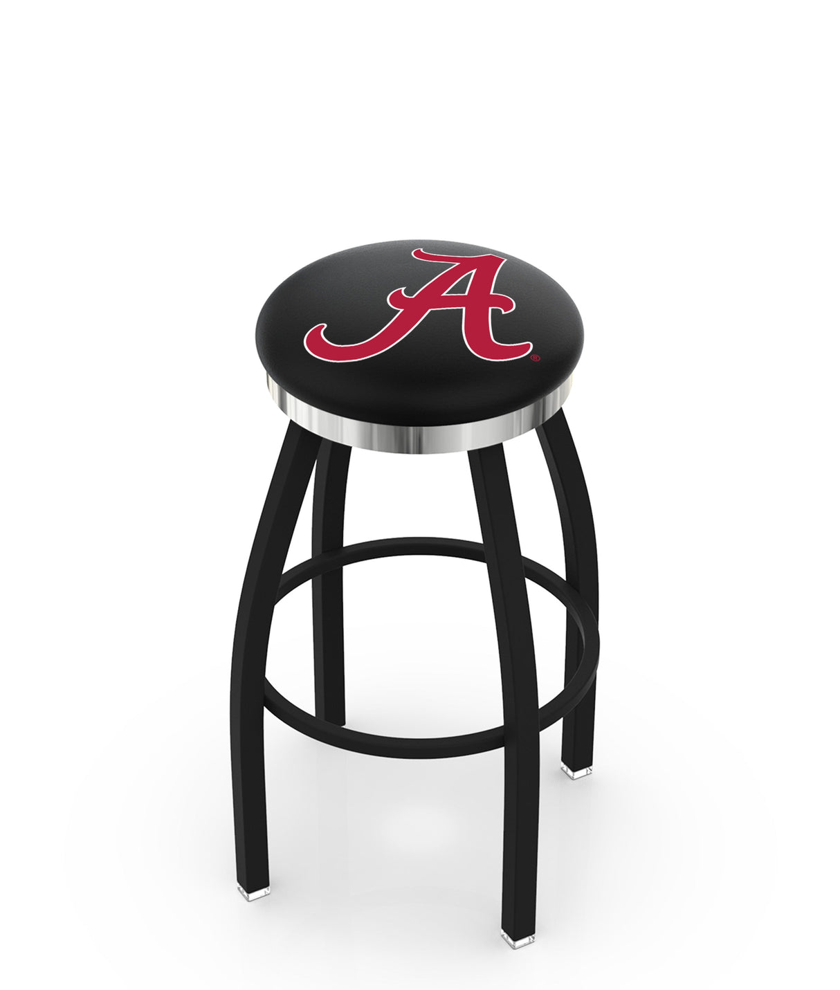 Alabama Rolltide A Script L8B2C Backless Bar Stool | Alabama Rolltide A Script Backless Counter Bar Stool