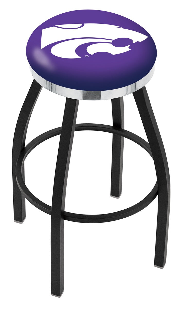 Kansas State Wildcats L8B2C Backless Bar Stool | Kansas State Wildcats Backless Counter Bar Stool