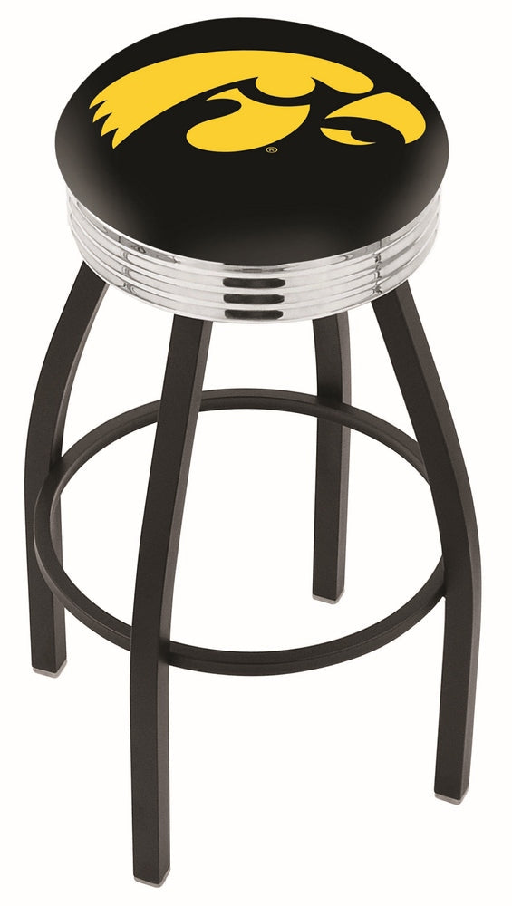 University of Iowa L8B3C Backless Bar Stool | University of Iowa Backless Counter Bar Stool