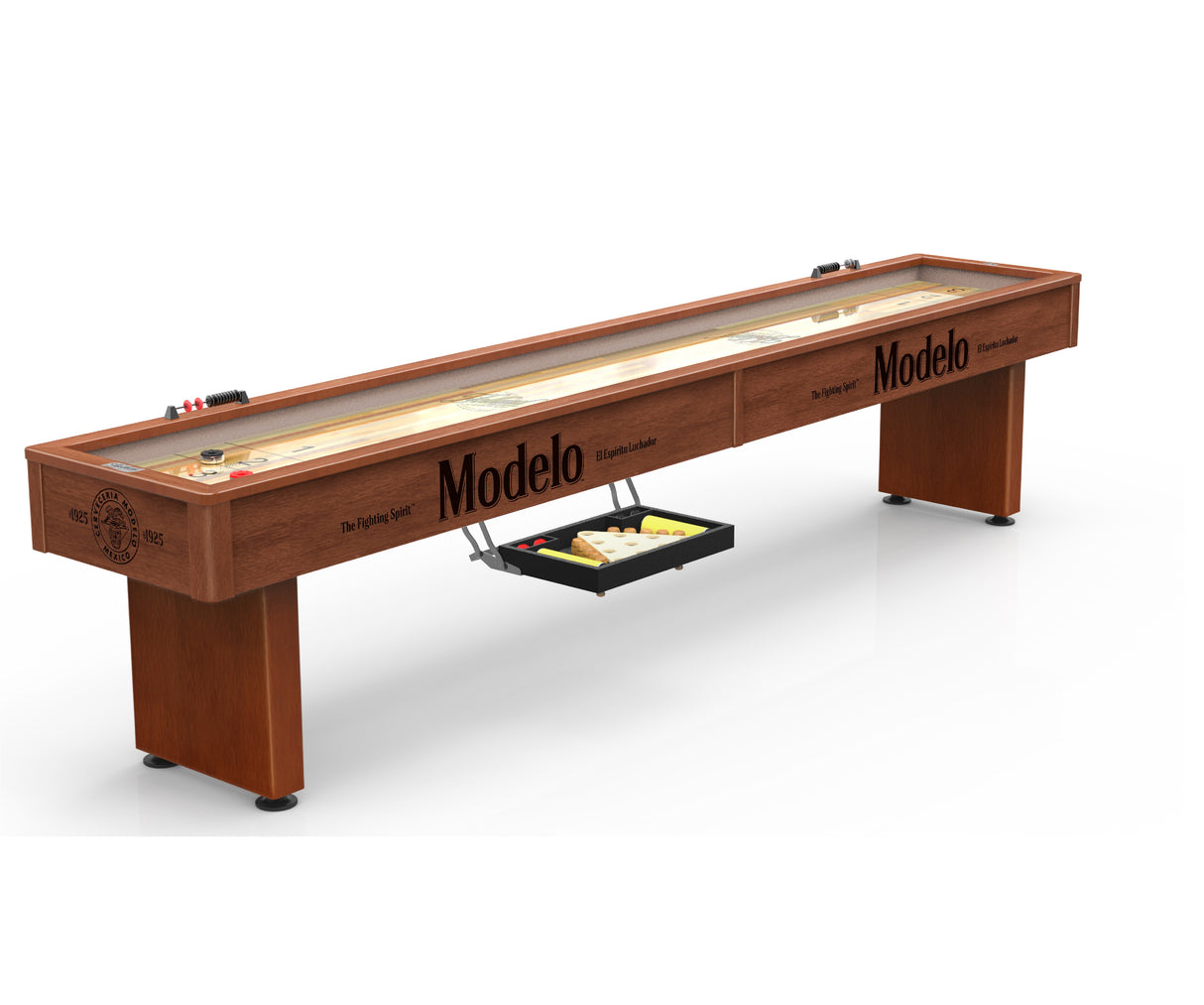 Modelo Laser Engraved Shuffleboard Table