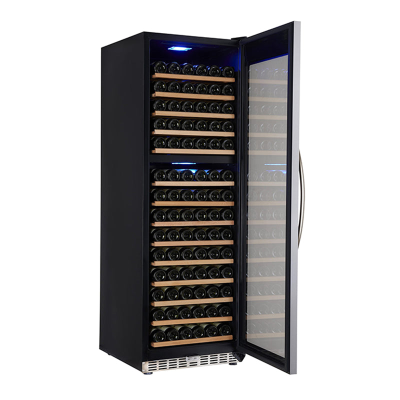 Eurodib Wine Cooler, 165 Bottles, 24'' Wide, Dual Zone – USF168D