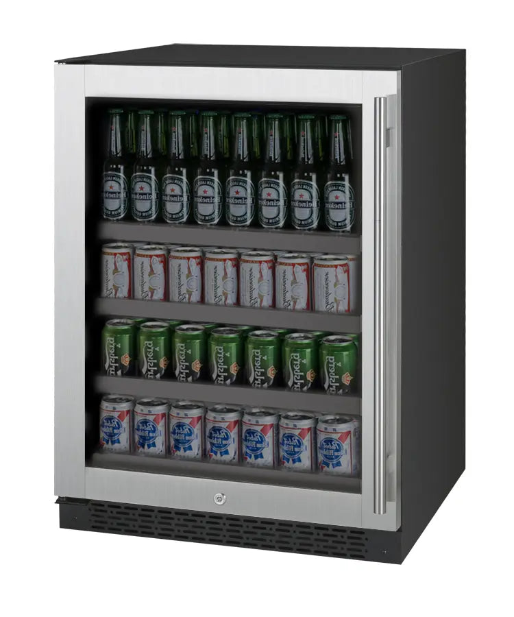 Allavino 24" Wide FlexCount II Tru-Vino Stainless Steel Beverage Center VSBC24