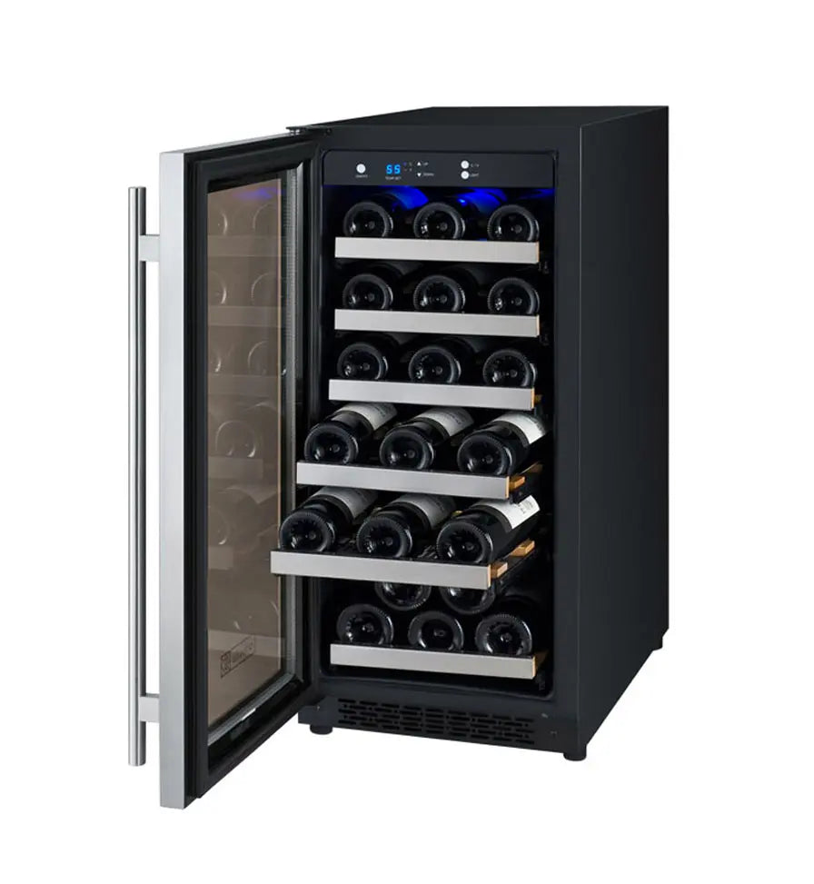 Allavino 15" Wide FlexCount II Tru-Vino 30 Bottle Single Zone Wine Refrigerator VSWR30