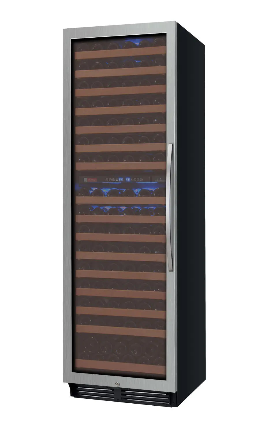 Allavino 24" Wide FlexCount II Tru-Vino 172 Bottle Dual Zone Stainless Steel Wine Refrigerator YHWR172