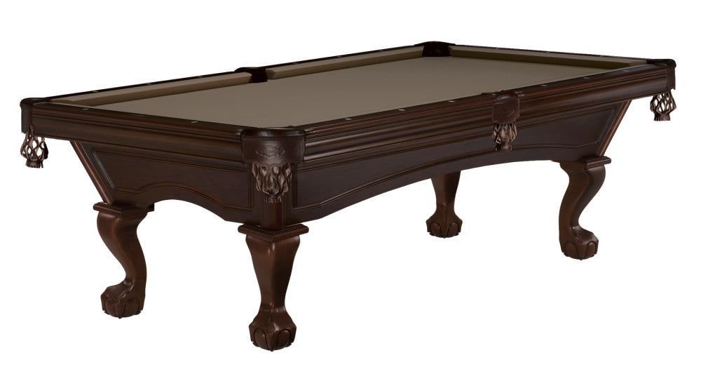 Brunswick Glenwood 8' Pool Table with Ball & Claw Leg