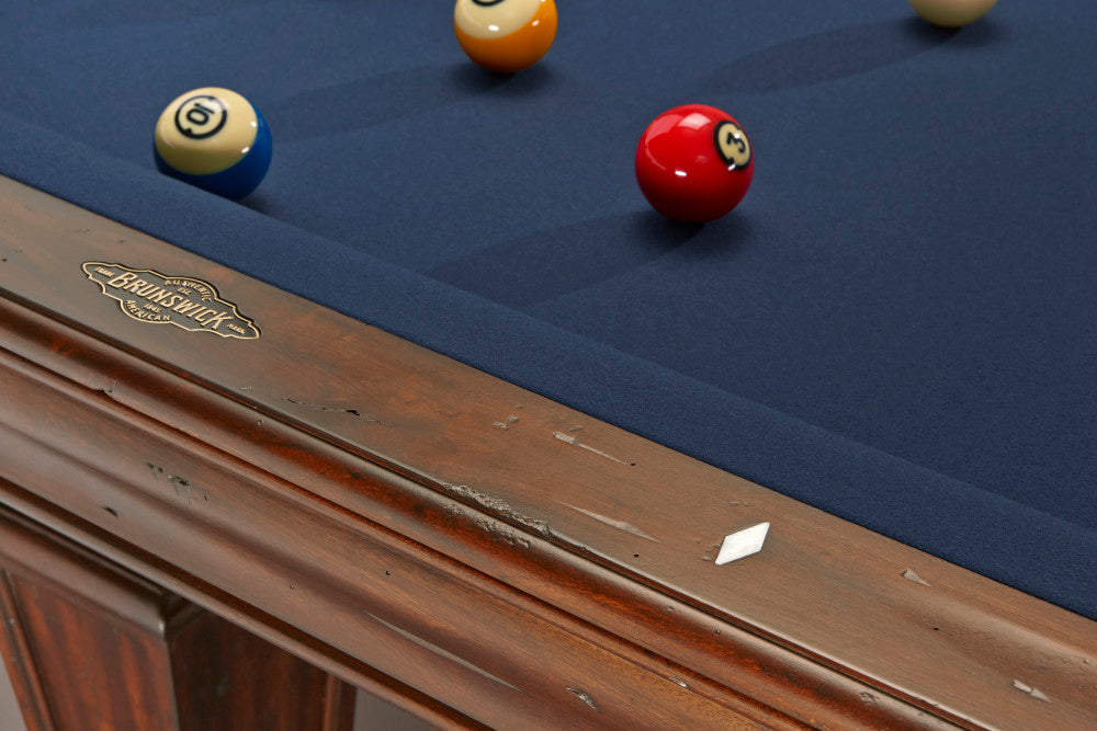 Brunswick Glenwood 8' Pool Table with Ball & Claw Leg