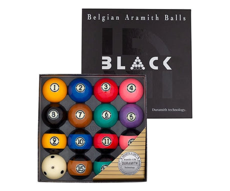 Aramith Tournament "BLACK" Pool Ball Set BBABK