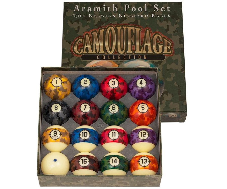 Aramith Camouflage Pool Ball Set BBCAM