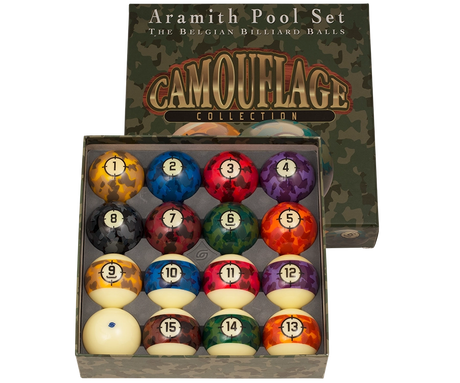 Aramith Camouflage Pool Ball Set BBCAM