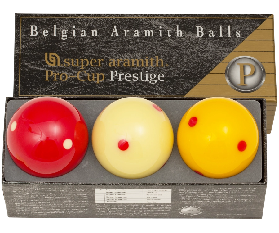 Aramith Super Pro Cup Prestige Carom Ball Set BBAPCPC