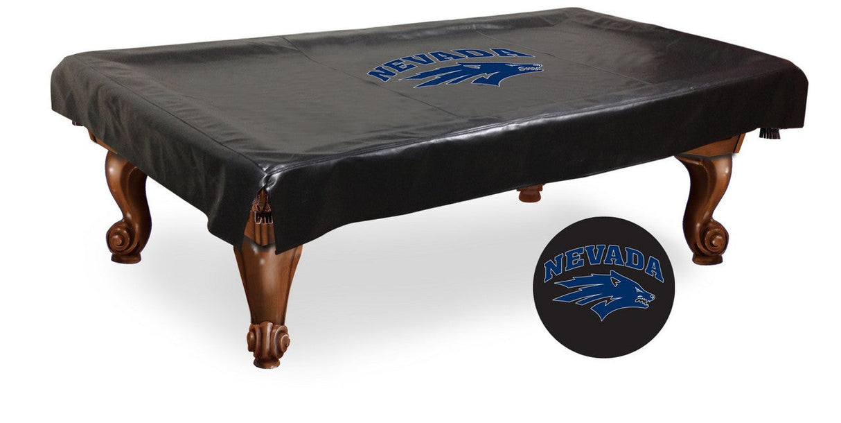 Nevada Wolf Pack  Laser Engraved Logo Pool Table